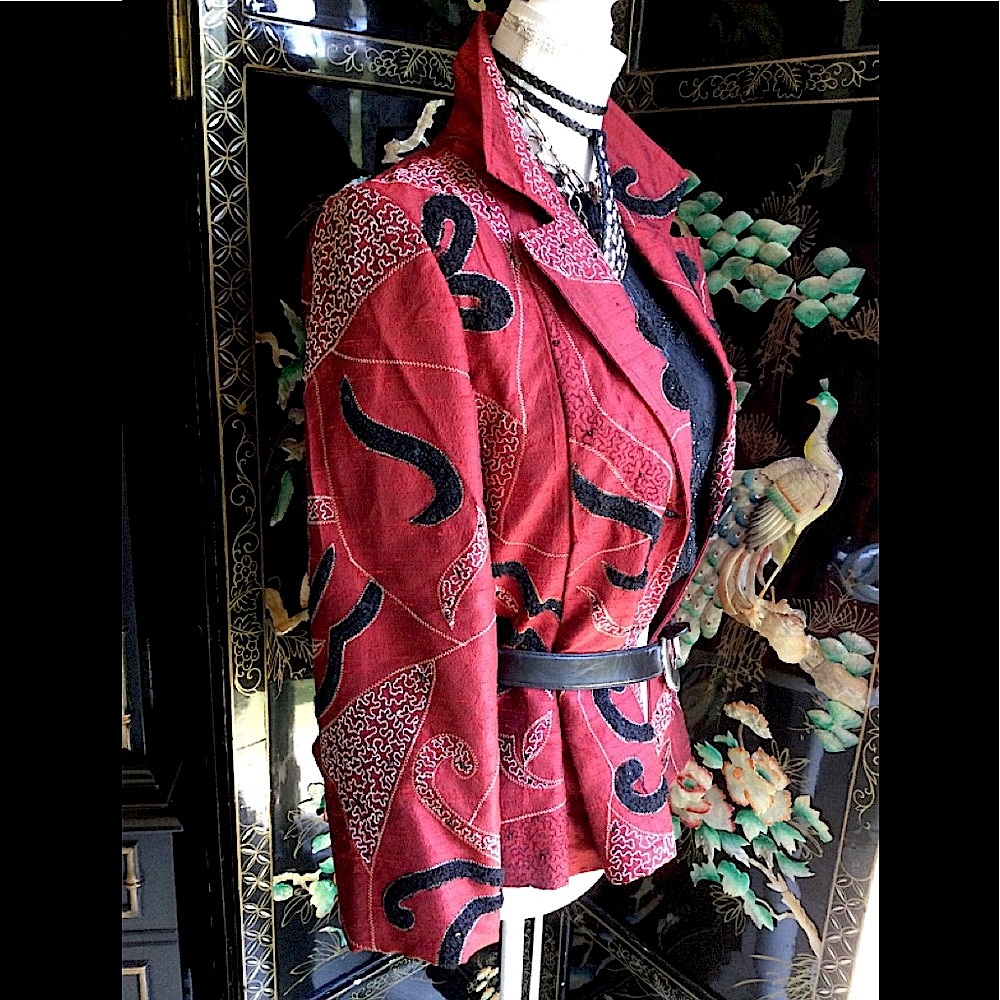 Vintage Silk Jacket Pb2 View 3